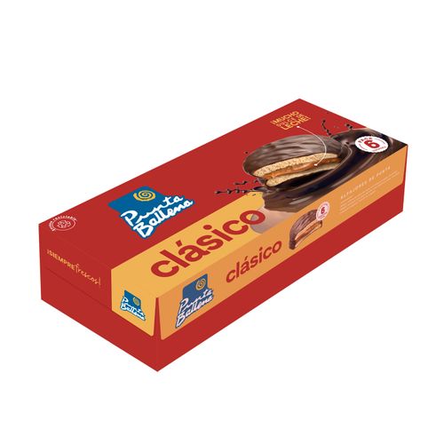 VALIJA ALFAJOR PUNTA BALLENA CLASICO CHOCOLATE 6UN 288GR