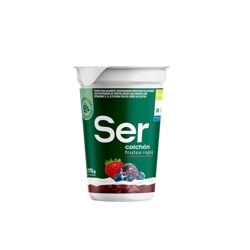Yogur Ser Colchon Frutilla-Arandano-Granada Pote 175Gr .