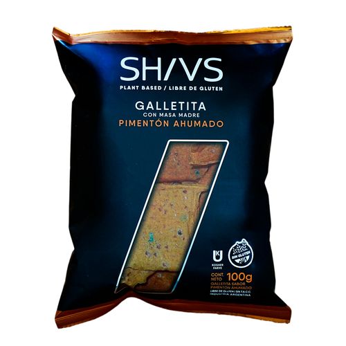 GALLETAS SHIVS PIMENTON AHUMADO SIN GLUTEN 100GRS