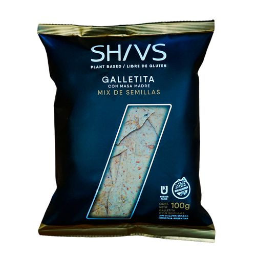 GALLETAS SHIVS MIX SEMILLAS SIN GLUTEN 100GRS