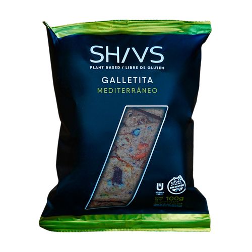 GALLETAS SHIVS MEDITERRANEO SIN GLUTEN 100GRS