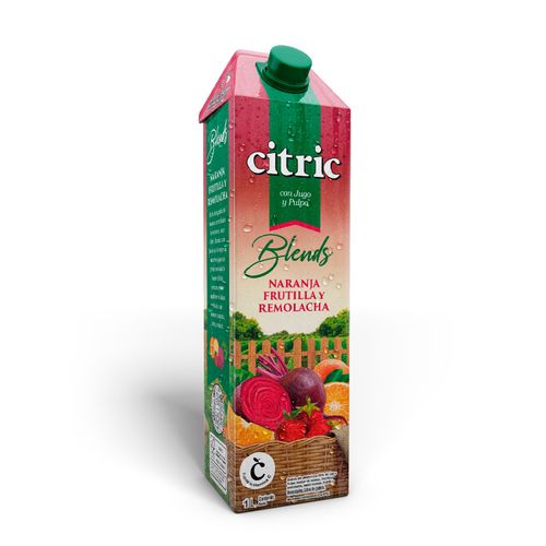 JUGO CITRIC BLEND NARANJA,FRUTILLA Y REMOLACHA 1LT