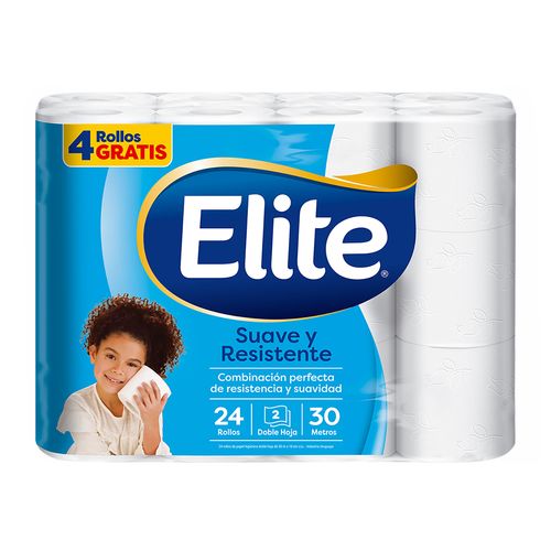 Papel Higiénico Elite Suave Y Resistente 30M 24X20
