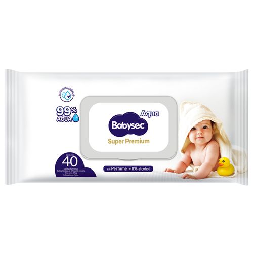 Toalla Humeda Babysec Cuidado Sensible 40Un
