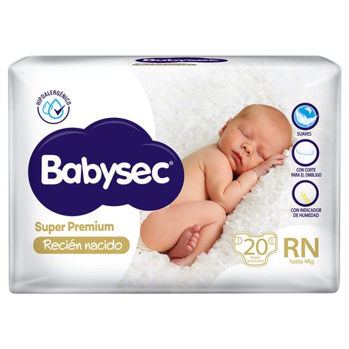 PAÑAL BABYSEC RECIEN NACIDO 20UN