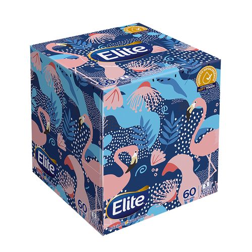 Pañuelos Elite Premium Cubo 60Un