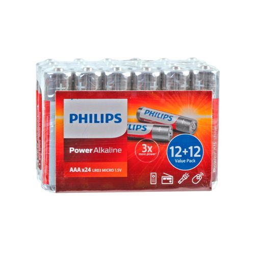 PILAS PHILIPS ALCALINAS AAA X24