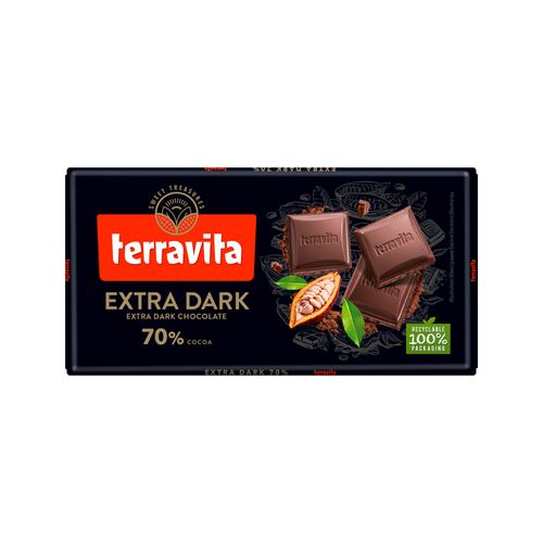 CHOCOLATE TERRAVITA 70%CACAO 90GR