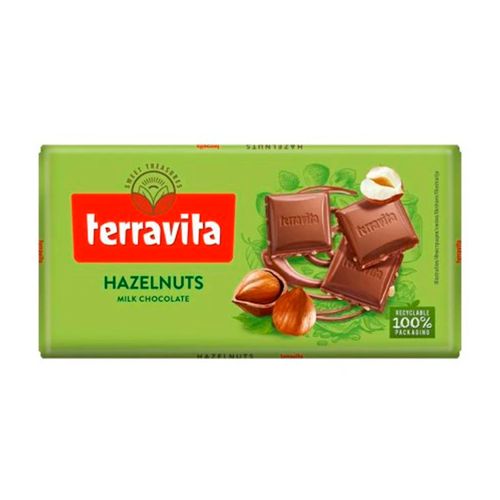 CHOCOLATE TERRAVITA CON AVELLANAS 100GR