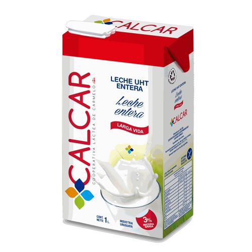 Leche Calcar Uht Entera Caja 1Lt Larga Vida