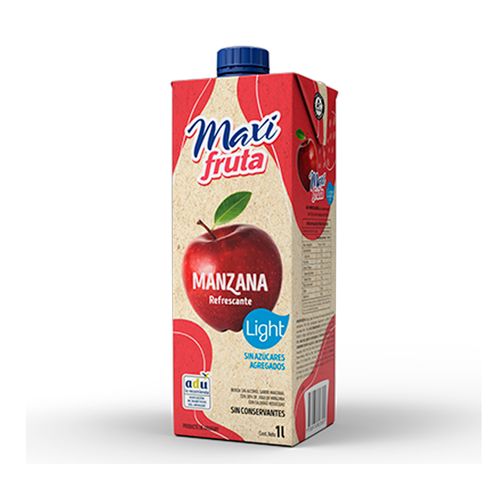 Jugo Maxifruta Light Manzana Tetrapack 1Lt