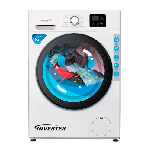 LAVARROPAS GRENNO GR-R8KINV BLANCO 8KG/1200RPM FRONTAL INVER