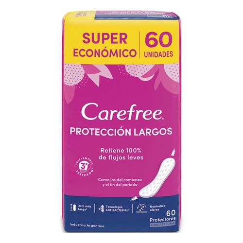 Protector Diario Carefree Largo Perfumado 60Un