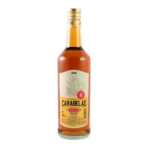 Ron Carabelas Dorado Bot Vidrio 750 ml
