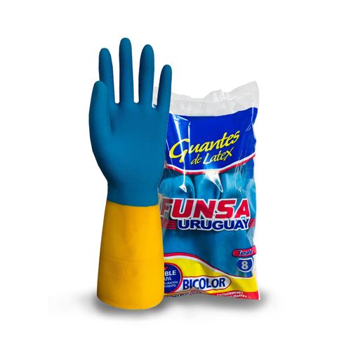 Guantes Funsa Bicolor 8 Med