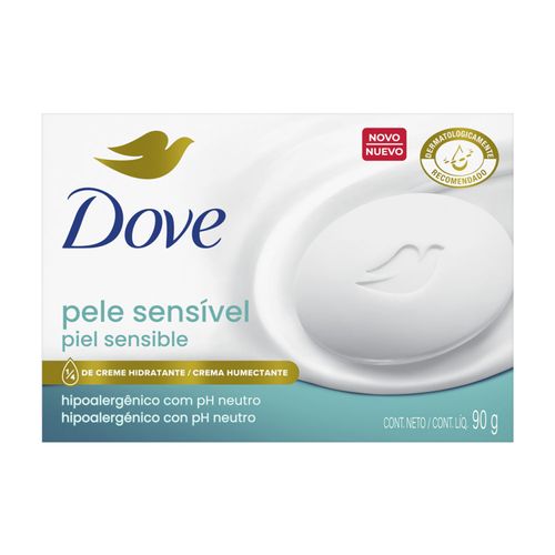 JABON DE TOCADOR DOVE PIEL SENSIBLE BARRA 90GR
