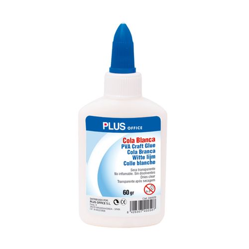 PEGAMENTO PLUS OFFICE VINILICO BLANCO POMO 60GR