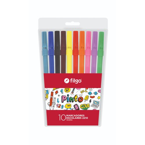 MARCADOR FILGO PINTO SURTIDO 10UN 2210