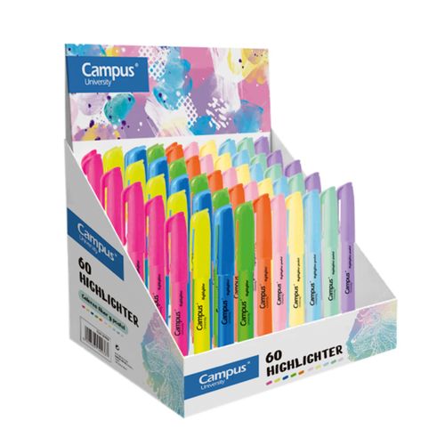MARCADOR CAMPUS FLUORESCENTE VARIOS COLORES