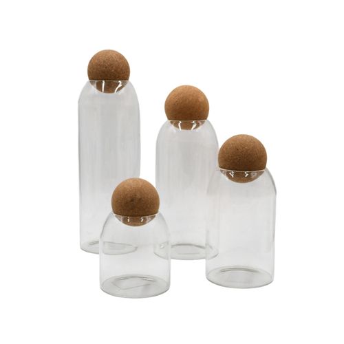 FRASCO DY032 DE VIDRIO 1200ML C/TAPA CORCHO REDONDO