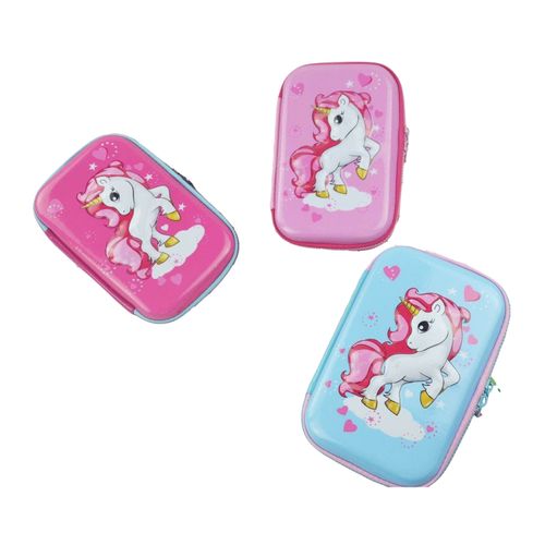 CARTUCHERA UNICORNIO RELIEVE VARIOS COLORES