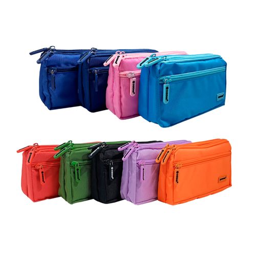 CARTUCHERA SABONIS 3CIERRES VARIOS COLORES