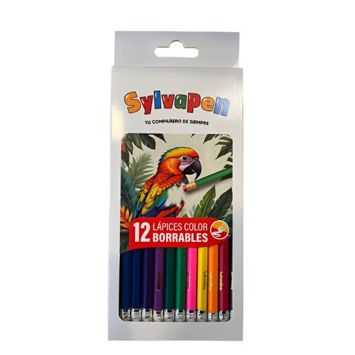 LAPICES SYLVAPEN DE COLOR BORRABLES 12UND