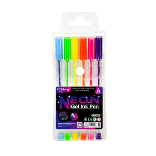 BOLIGRAFOS AL OLEO 6UN NEON
