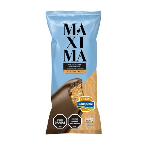 HELADO CONAPROLE MAXIMA DULCE DE LECHE SIN AZUCAR 65GR
