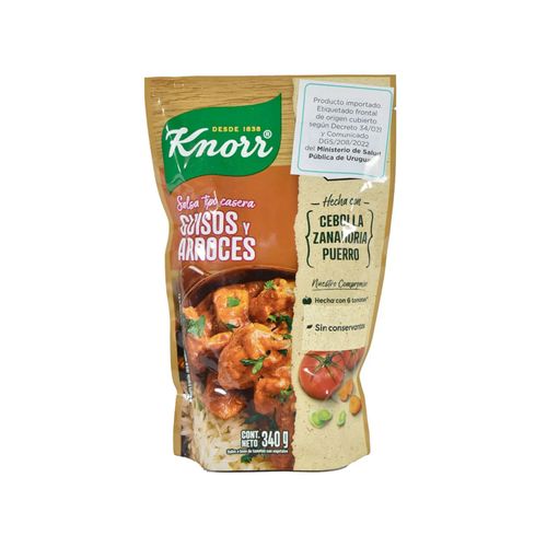 SALSA DE TOMATE KNORR GUISOS Y ARROCES 340GR