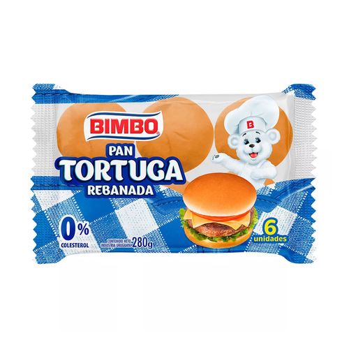 Pan Tortuga Bimbo Rebanadas 280Gr 6Un