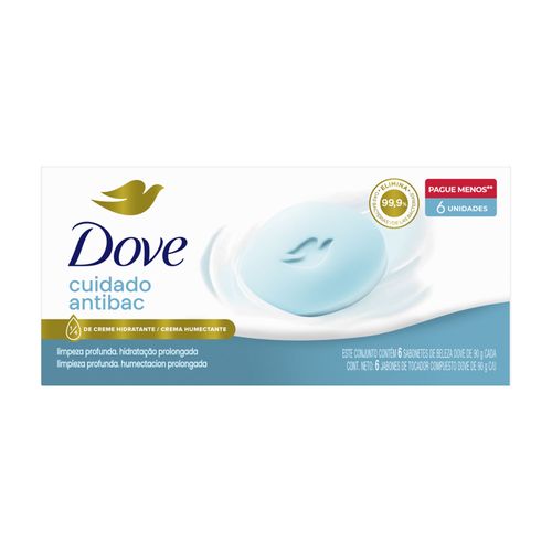 Jabon Dove Cuida Protege De Tocador 6X90Gr