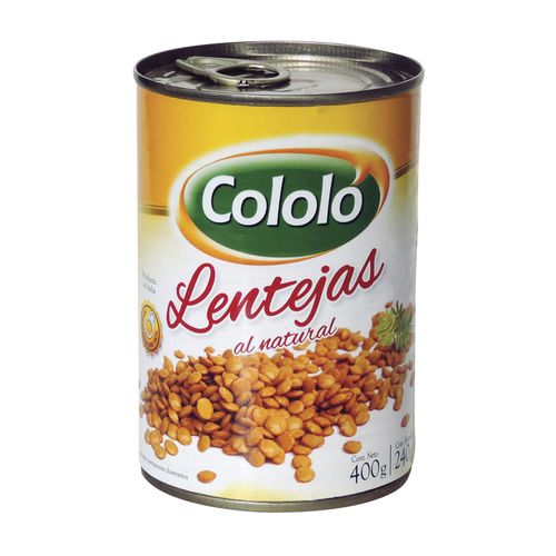 Lenteja Cololo Remojadas 400Gr