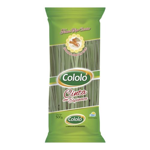 Fideos Cololo Espinaca Cinta Ancha 500Gr .