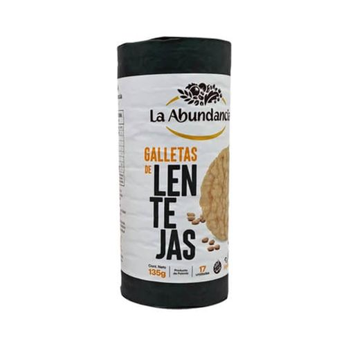 GALLETAS LA ABUNDANCIA LENTEJAS SIN GLUTEN 135GR