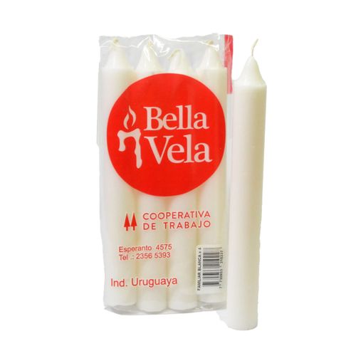 Vela Bella Vela Familiar Blanca 4Un