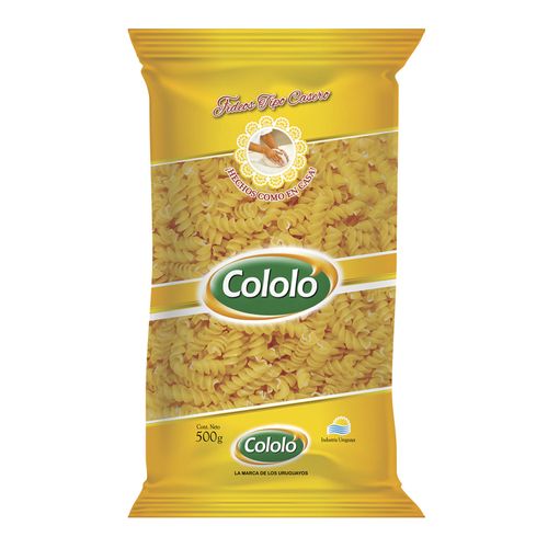Fideos Cololo Tirabuzon 500Gr .