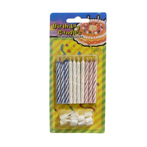 VELITAS CANDLES MAGICAS 10UND CON SOPORTE