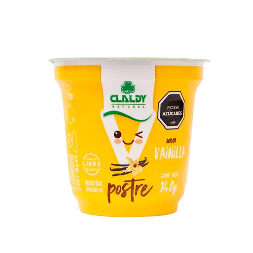 Postre Claldy Vainilla 140Gr