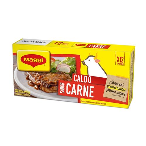 Caldo Maggi Carne 12 Cubos 114Gr