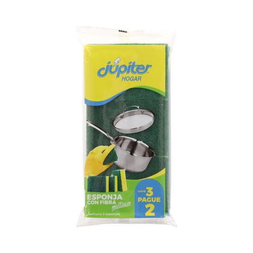 ESPONJA JUPITER MULTIUSO 3X2