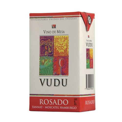Vino Vudu Rosado Tetra 1Lt .