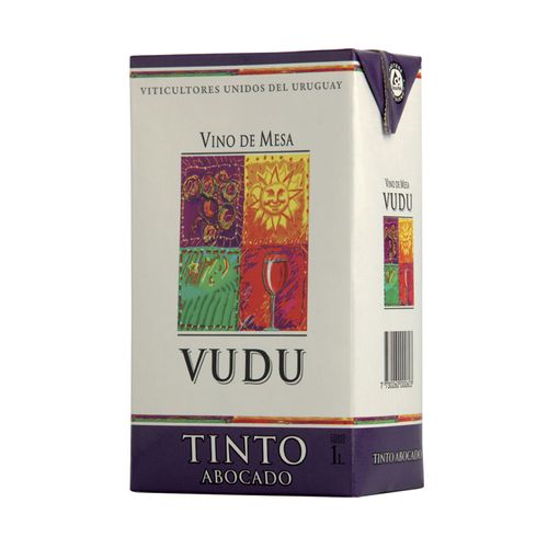 Vino Vudu Tinto Abocado Tetra 1Lt .