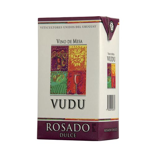 Vino Vudu Rosado Dulce Tetra 1Lt .