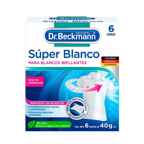 QUITAMANCHAS DR.BECKMANN BOLSITAS PREDOSIFICADAS 6UN 40GR