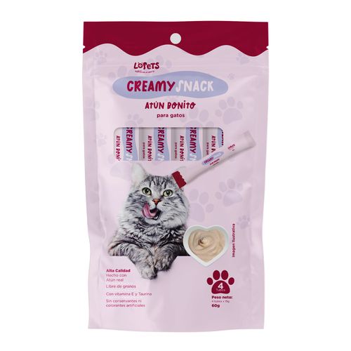 ALIMENTO HUMEDO LOPETS GATOS ATUN BONITO 60GR