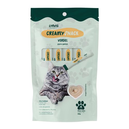 ALIMENTO HUMEDO LOPETS GATOS VERDEL 60GR