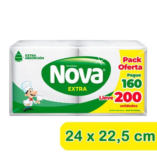 Servilleta Nova Cocktail Blanca 200X160