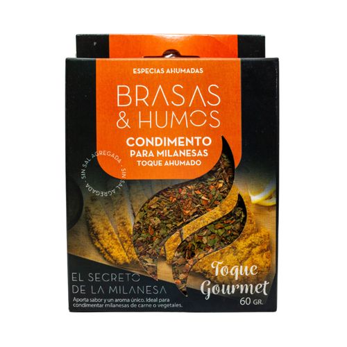 CONDIMENTO BRASAS Y HUMOS PARA MILANESAS AHUMADO 60GR