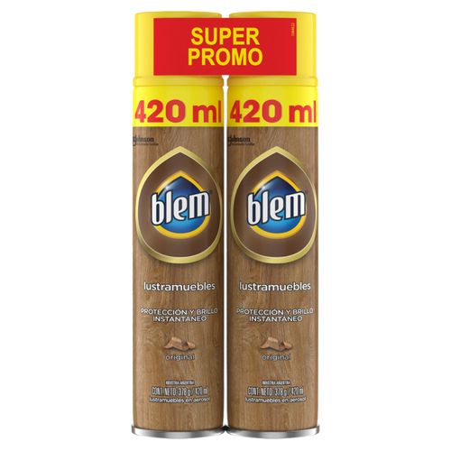 LUSTRAMUEBLES BLEM AEROSOL TWIN PACK X2 420ML